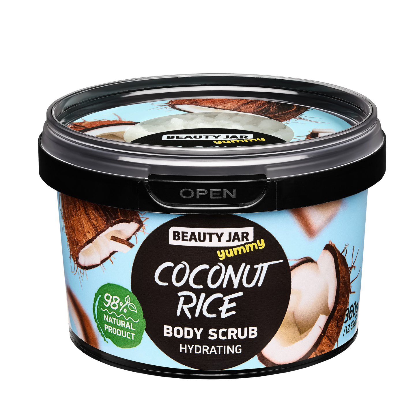 YUMMY Coconut Rice, Hydrating Body Scrub