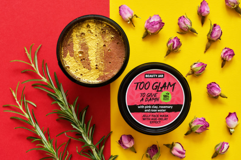 TOO GLAM TO GIVE A DAMN Jelly face mask with age-delay effect