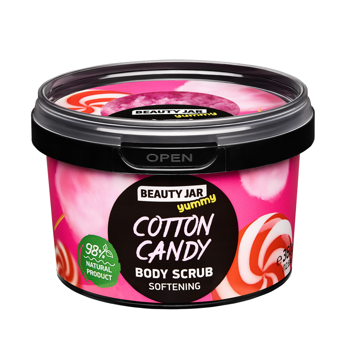 YUMMY Cotton Candy, Softening Body Scrub