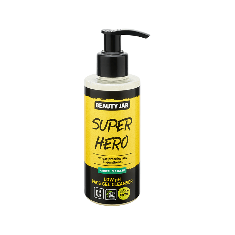SUPER HERO Low pH face gel cleanser