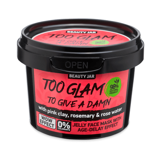 TOO GLAM TO GIVE A DAMN Jelly face mask with age-delay effect